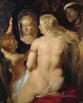  Paul Painting - Venus at a Mirror Baroque Peter Paul Rubens
